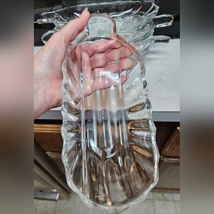 Vintage 6 Jeannette Glass Banana Split Boat Soda Fountain Ice Cream Thick Dish